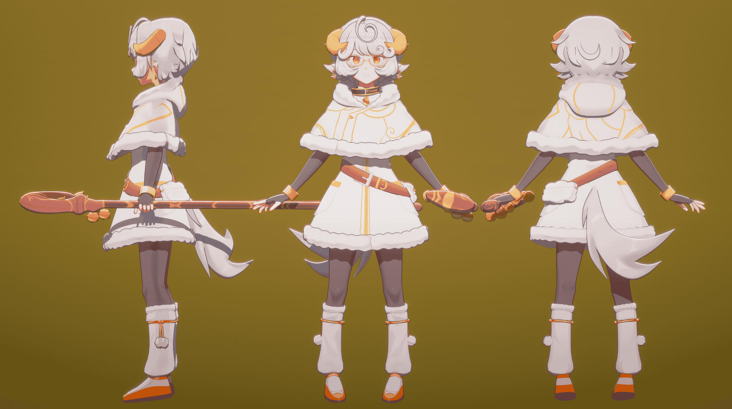 Fromage Commission 3D Model Render